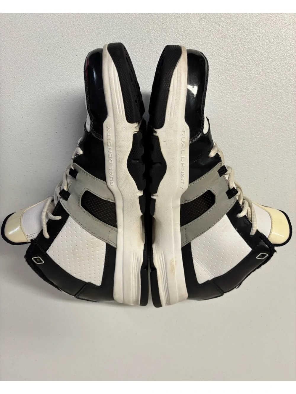 Jordan Men's Cut-Top Athletic Sneakers in White, Black & Gray